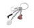 Schlüsselanhänger mit Steigbügel, Reitstiefel und Sattel