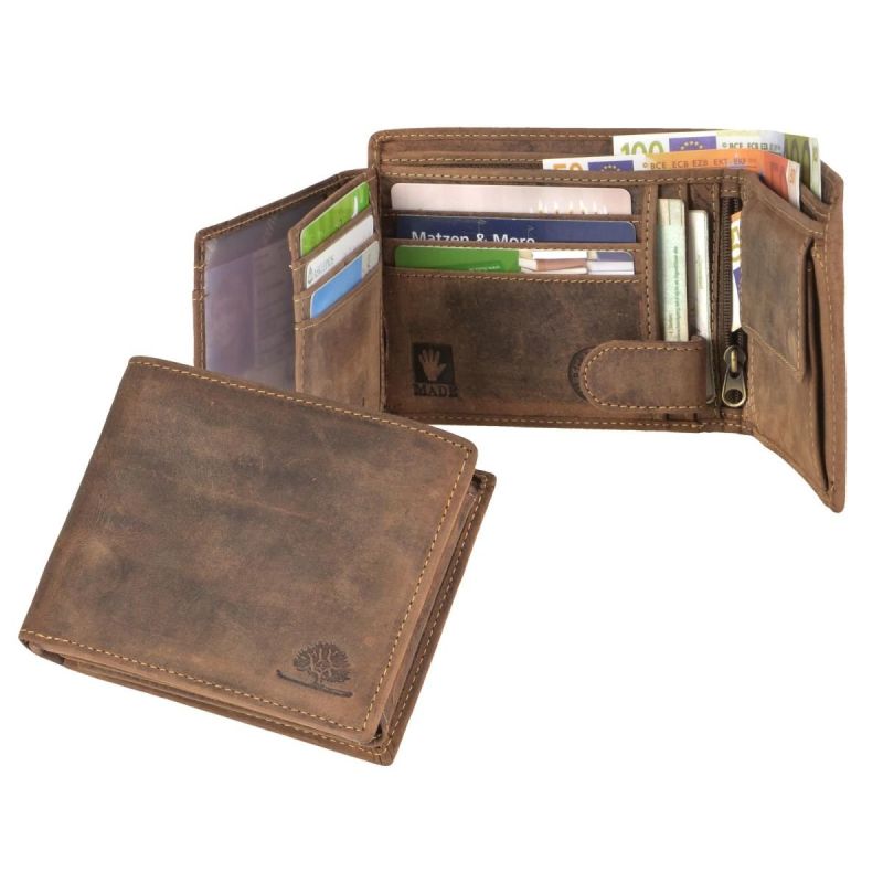 Greenburry Vintage Leder Geldbörse Rustikal Einzigartig