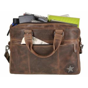 Billy The Kid Leather Laptoptasche 15