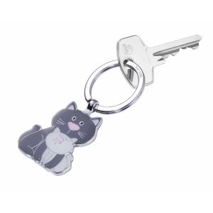 Troika Cat & Kitty Schlüsselanhänger Katze und Kätzchen