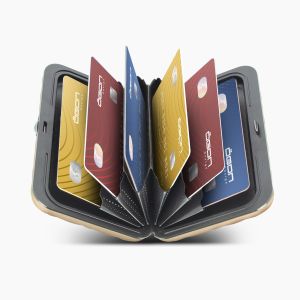 Ögon Designs Smart Case Kartenetui Aluminium Quilted Button