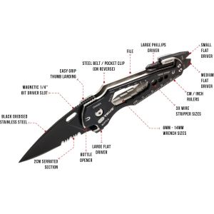 SmartKnife+ 15-in-1 Taschenmesser mit Multitool