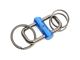 Troika 2-WAY KEY Schlüsselanhänger mit Schiebeverschluss Blau